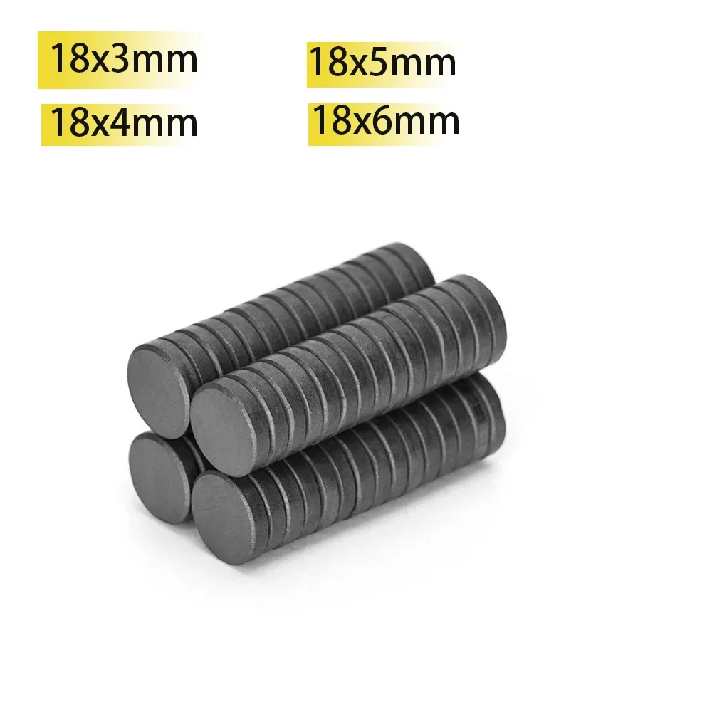 

n35 18x3 18x4 18x5 18x6 Round Ferrite DIY Rings Magnet Electro Circular Search Fridge Holder Imans Magnetic Black