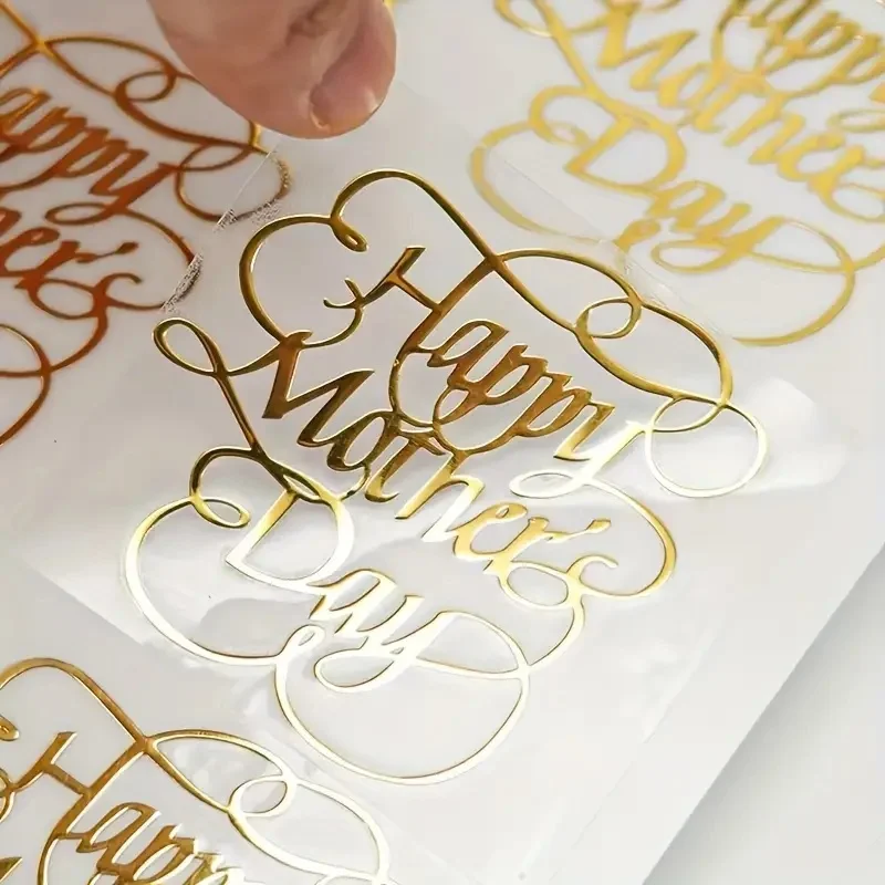 

100pcs 3.2cm Gold Metal Stickers -3D Adhesive Metal Logo Transfer, Suitable for Glass, Furniture, Handmade DIY, DIY Decoration