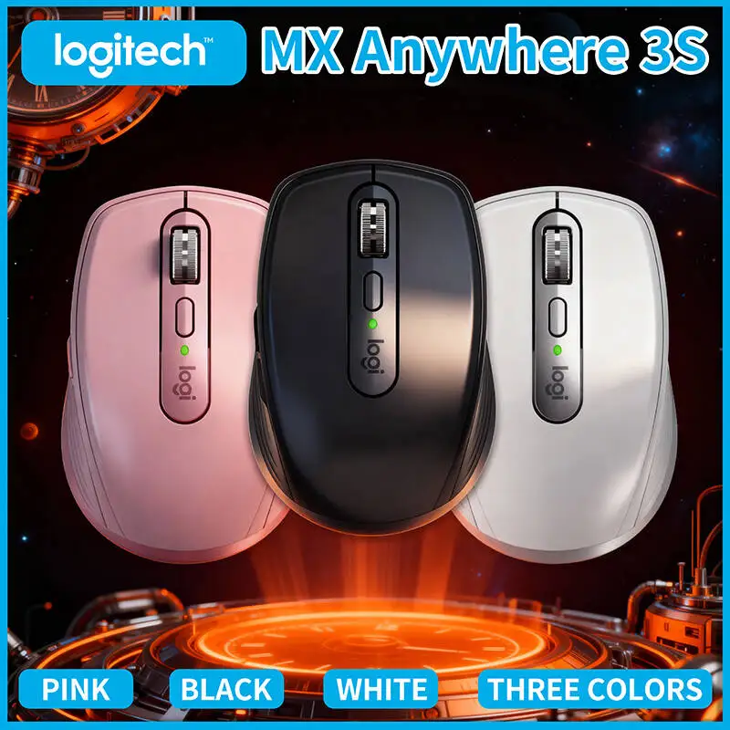 

Logitech MX Anywhere 3S Silent Wireless Mouse, Hyper-Fast MagSpeed Scroll, USB-C Port, Portable Design