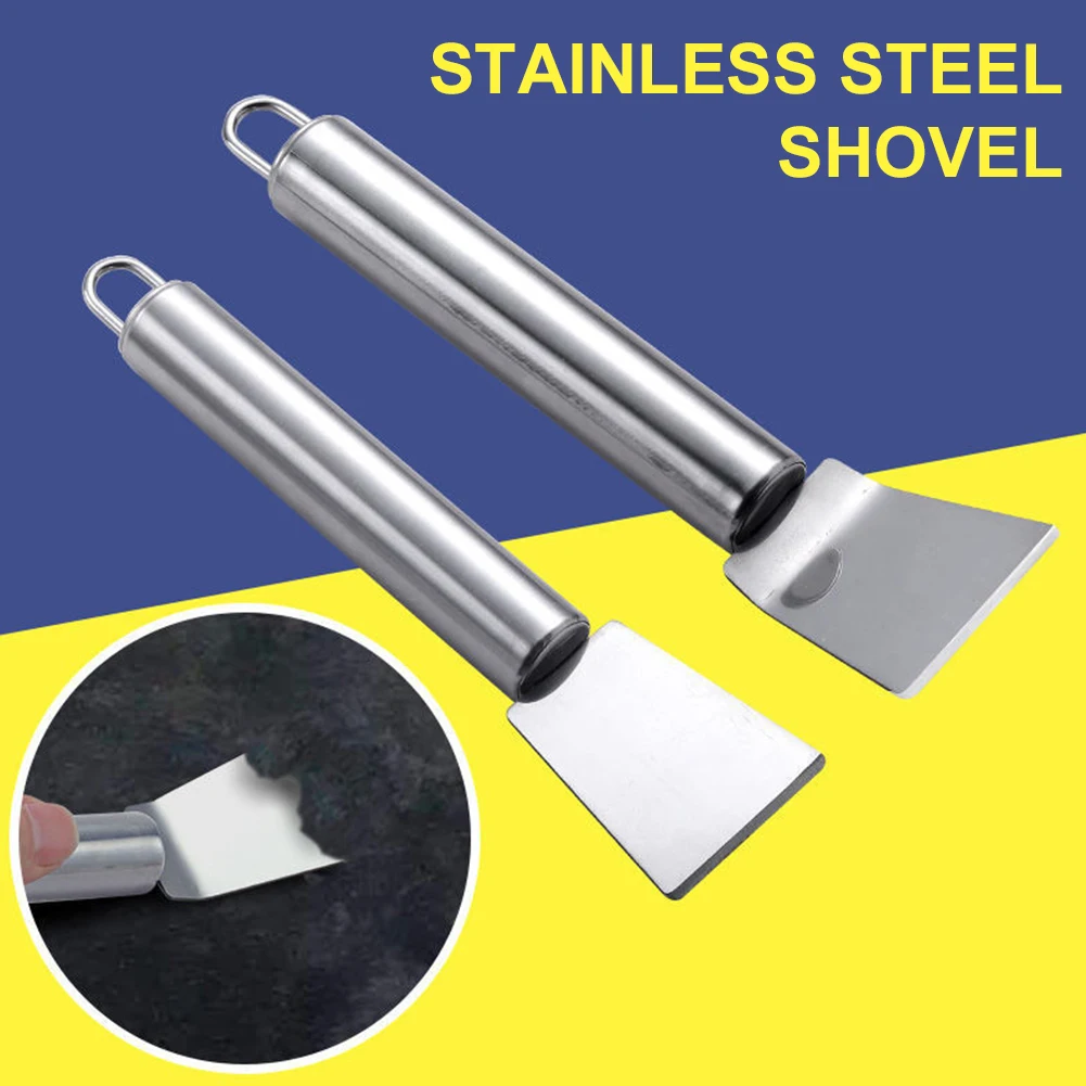 Multifunctional Stainless Steel Kitchen Cleaning Scraper Ice Thawing Scraper Oil Stain Remover Kitchen Cleaning Tool