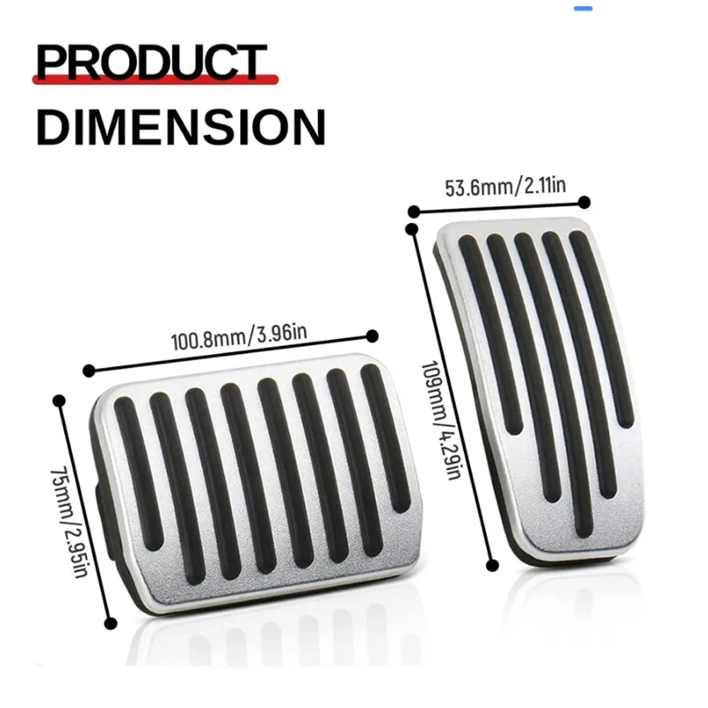 ينطبق على تسلا نموذج 3/Y/2024 تجديد 3 خنق الفرامل بقية دواسة فرامل مكافحة زلة وغطاء ملحقات مقاومة للاهتراء #6