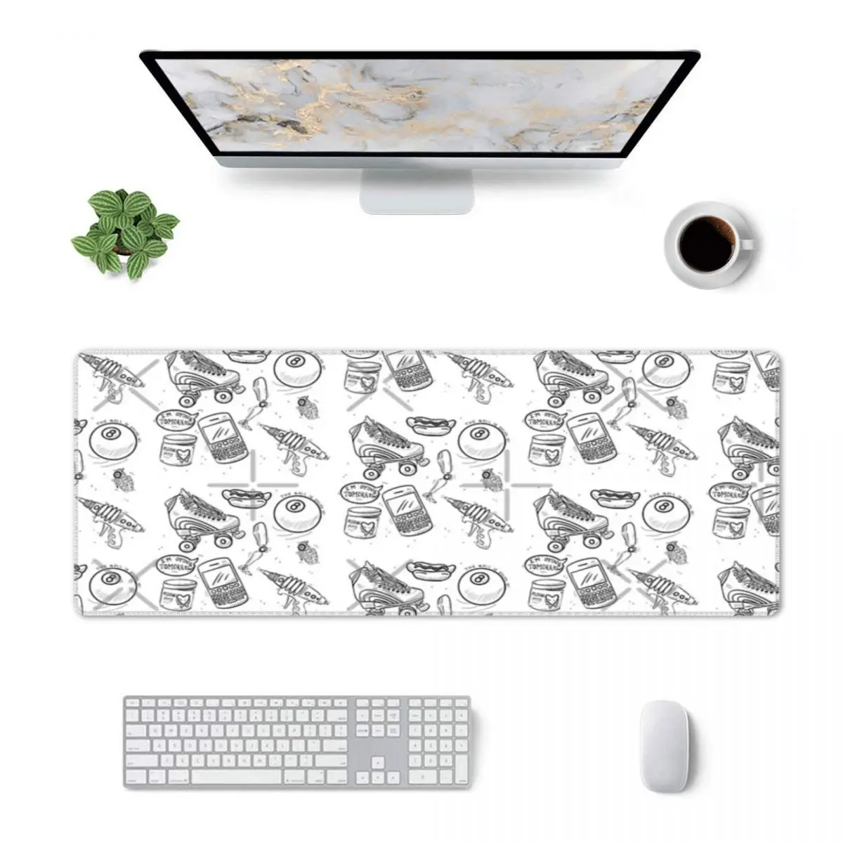 Starstruck Tattoo Flash Sheet Rubber Keyboard Pads