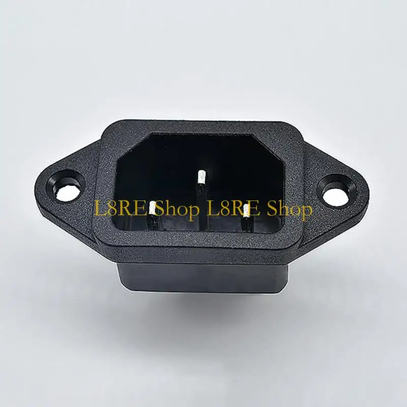 L8RE AC 250V 10A IEC320 C14 수컷 전원 코드 흡입구 소켓