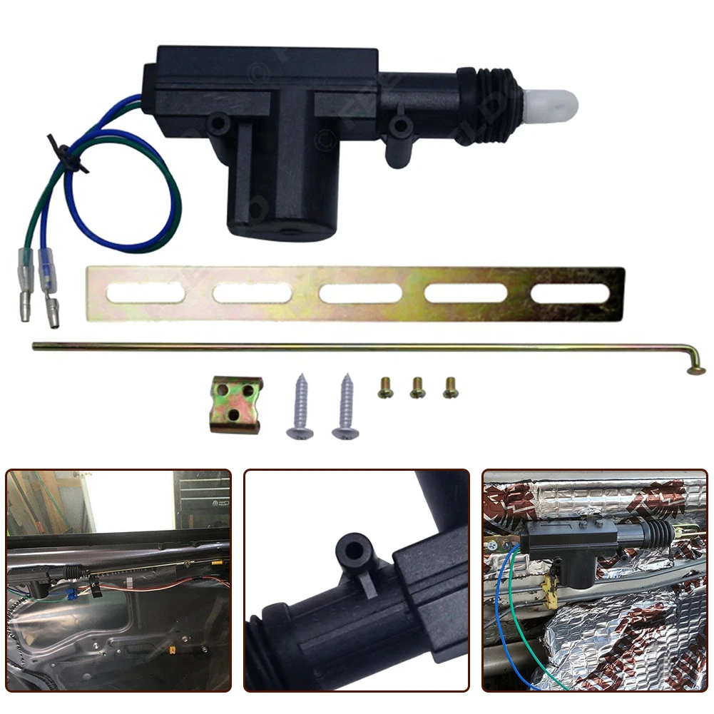 

Slave Door Motor 16×6×3cm DC12v Door Lock Actuator Motor Accessory Plastic Metal Black Electric Actuator 2-Wire Car Accessories