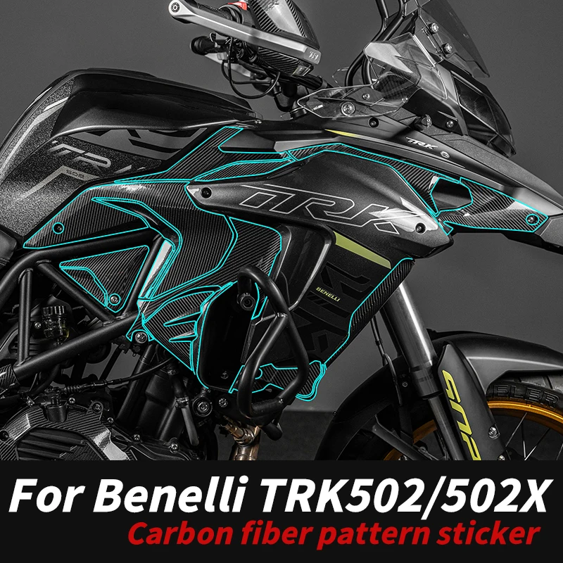 For 2022 2023 Benelli TRK 502 & 502 X Carbon Fiber Protector High-Toughness Anti-Yellowing UV-Resistant Mod Parts