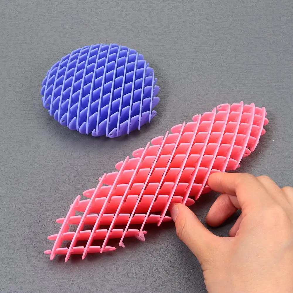 

Sensory Stress Anxiety Relief Worm Big Fidget Toy Decompression Toy Great Gift for ADHD Stress-Relieving Transforming Worm Toy