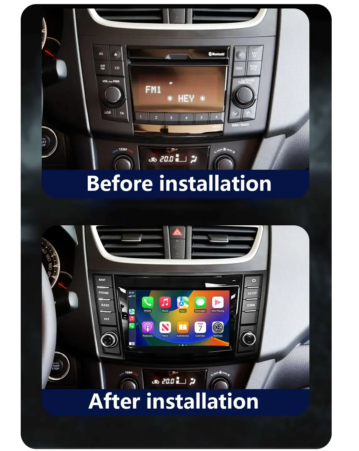 CHSTEK Car Radio For Suzuki Swift 4 2011-2016 Multimedia Wireless Carplay Bluetooth Android GPS 4G WIFI Auto Player Media Stereo