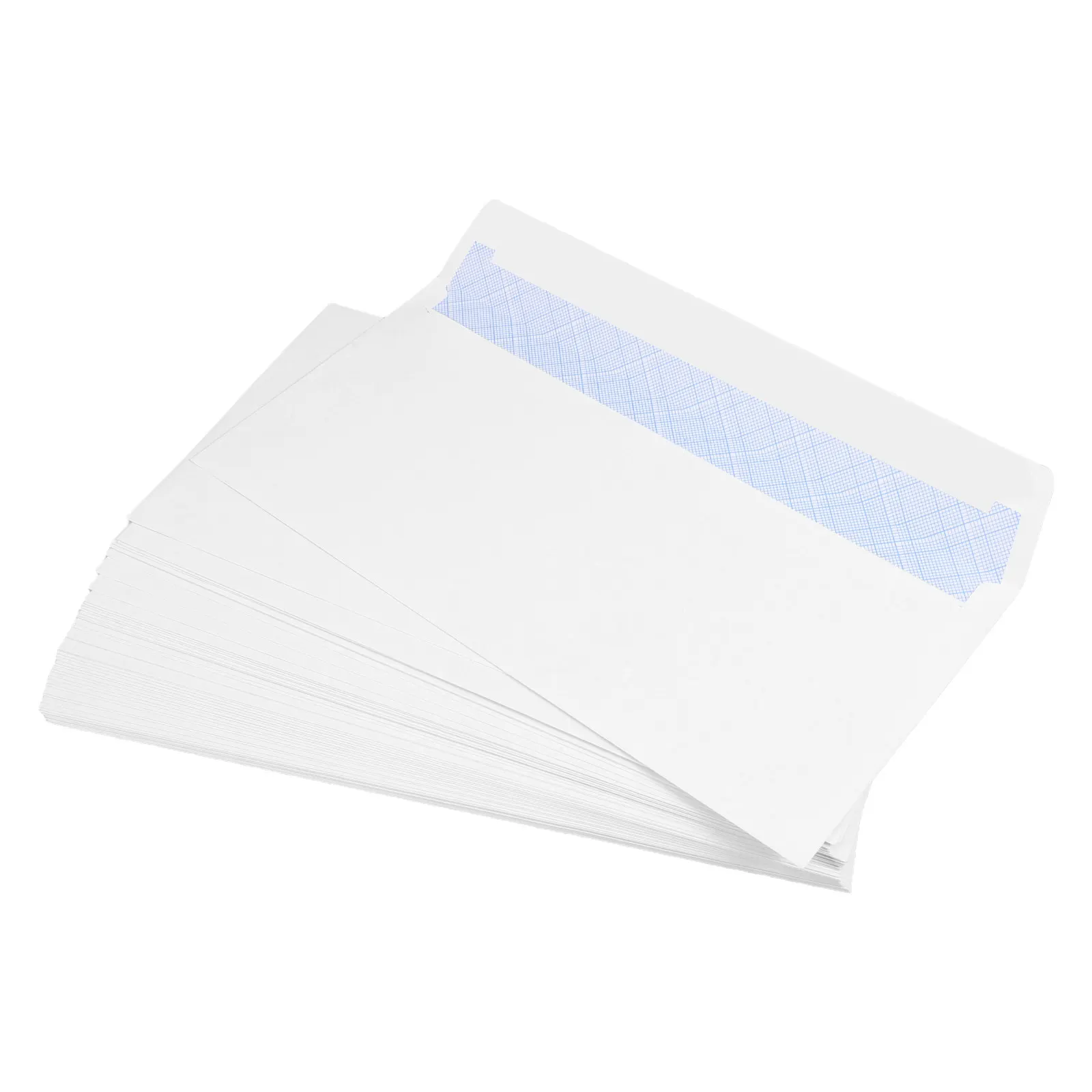 100Pcs Letter Size Security Envelopes Self Seal White Mailing Envelopes Office Document Payroll Blank view 4