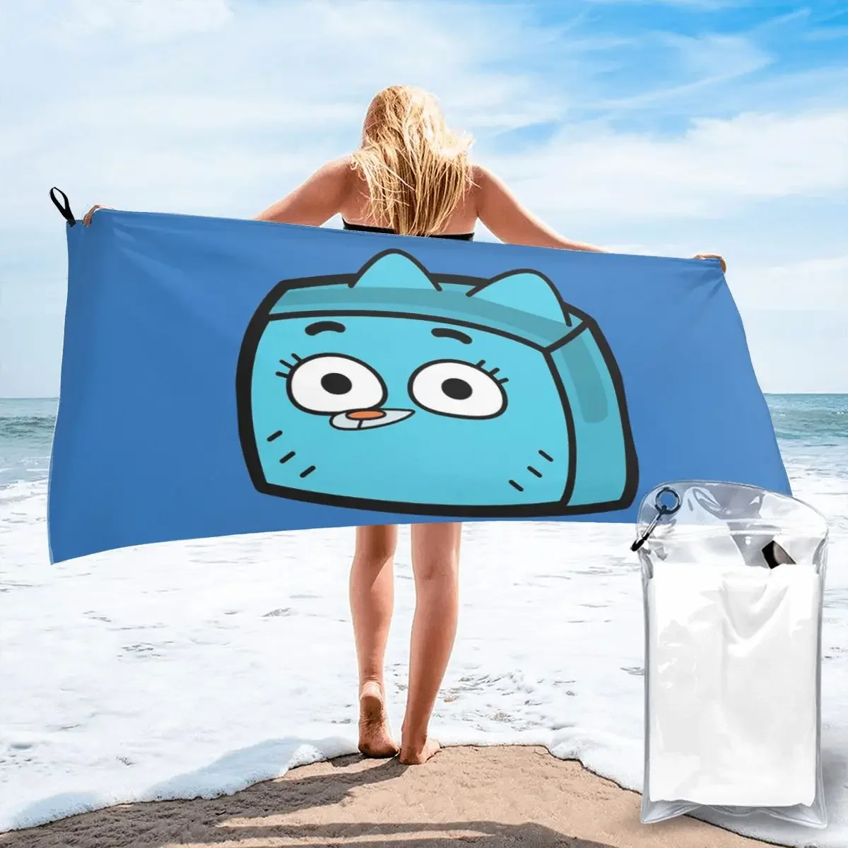 

Пляжное полотенце Nicole Gumball Watterson, мягкие быстросохнущие впитывающие полотенца из микрофибры для бассейна