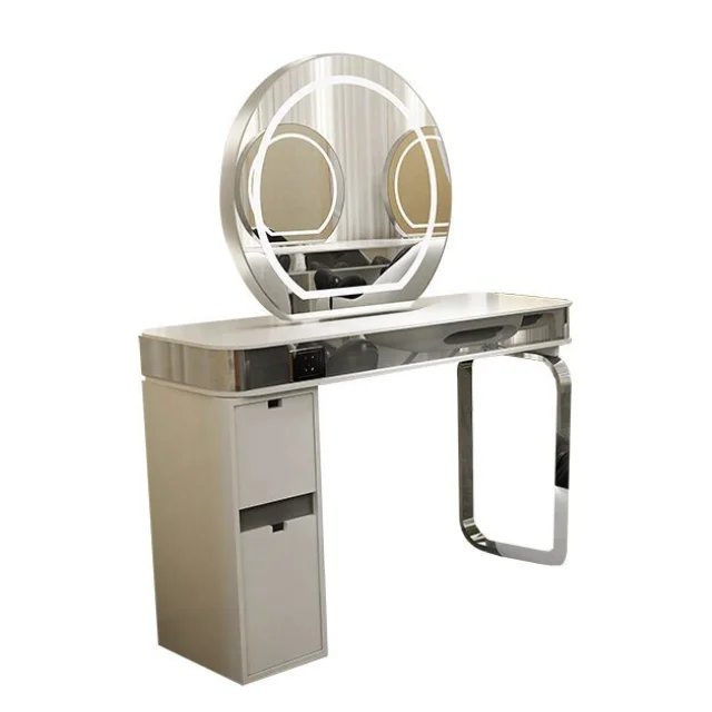 

The New Barber Shop Mirror Table Hair Salon Special Net Hair Cut Perm and Dye Hairdressing Mirror Double-sided Mirror
