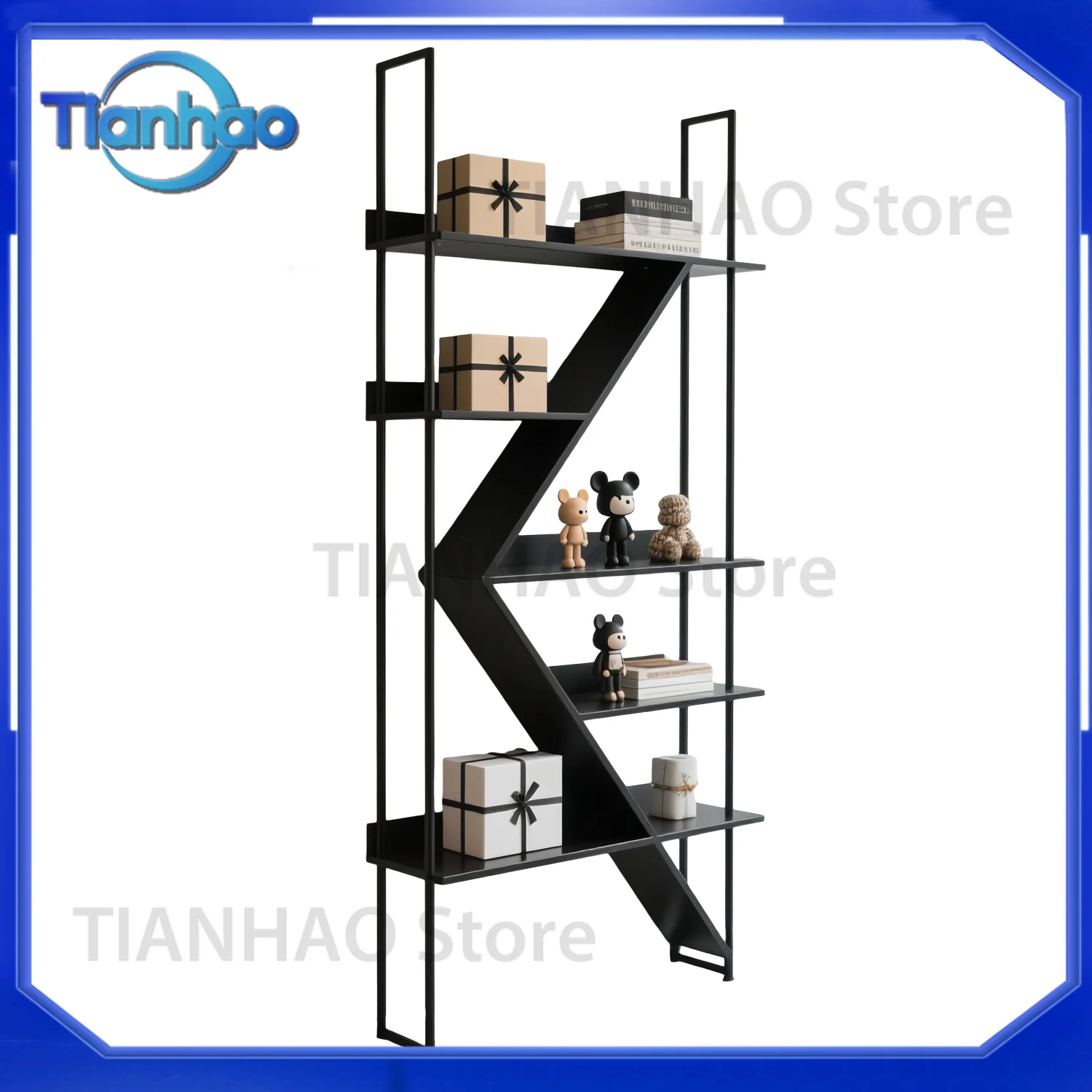 Shoe rack display rack bag cabinet male and female students selling shoes ornaments