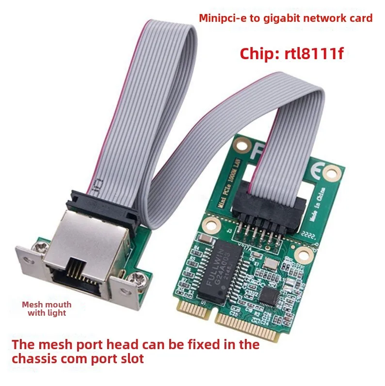 Wholesale Desktop MINI PCI-E Gigabit Network Card Mini Half height PCIe 1000M Wired Network Card Independent Gigabit