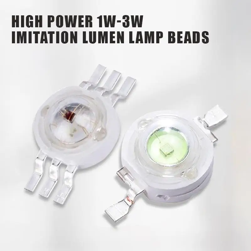 10Pcs High Power LED Lamp Beads Imitation Lumen 0.5/1/1.5/3W With High Brightness For DIY Lighting Flashlight Repairs