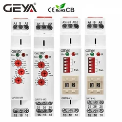 GEYA – minuterie multifonction, relais électronique réglable ou numérique, minuterie interrupteur 12V 24V 48V 110V 220V V