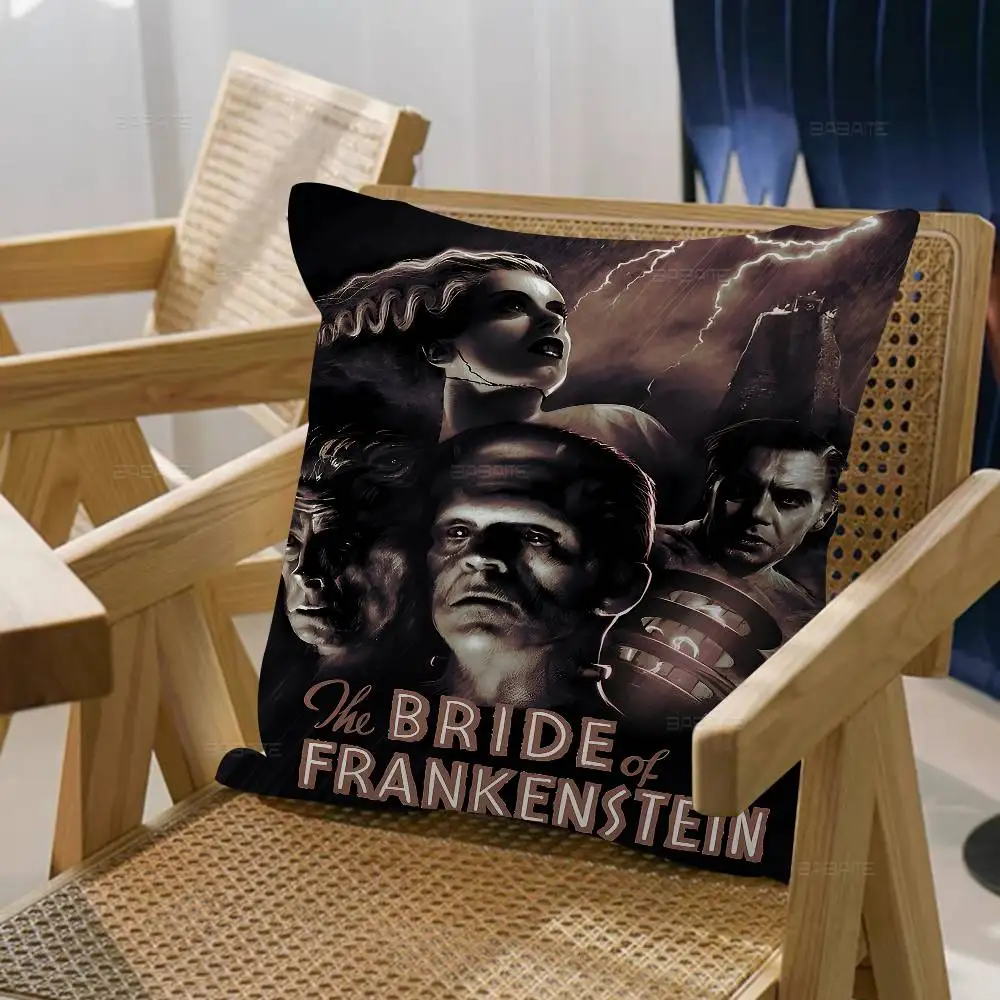 خمر فرانكنشتاين العالمي وحوش الرعب وسادة أنيمي وسادة أريكة سرير رئيس وسادة غطاء غطاء الوسادة 45x45 سم الموضة #4