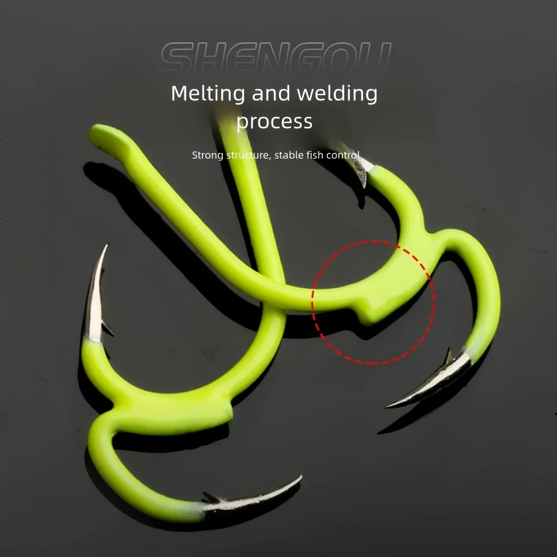 10Pcs New Super Sharp Automatic Fishing Hook Second Generation Female Sun Barb Double Hooks Sea Carbon Steel Barbed Fishhooks