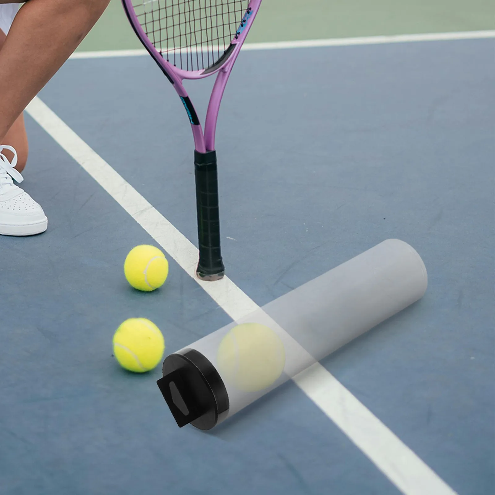 

Прозрачный держатель для теннисных мячей из ПВХ, легкая портативная бутылка для хранения теннисных мячей, органайзер для хранения мячей