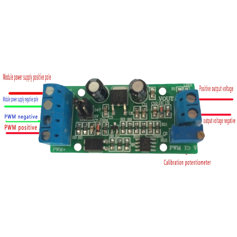 PWM to 0-10V conversion module PLC digital to analog PWM to voltage converter