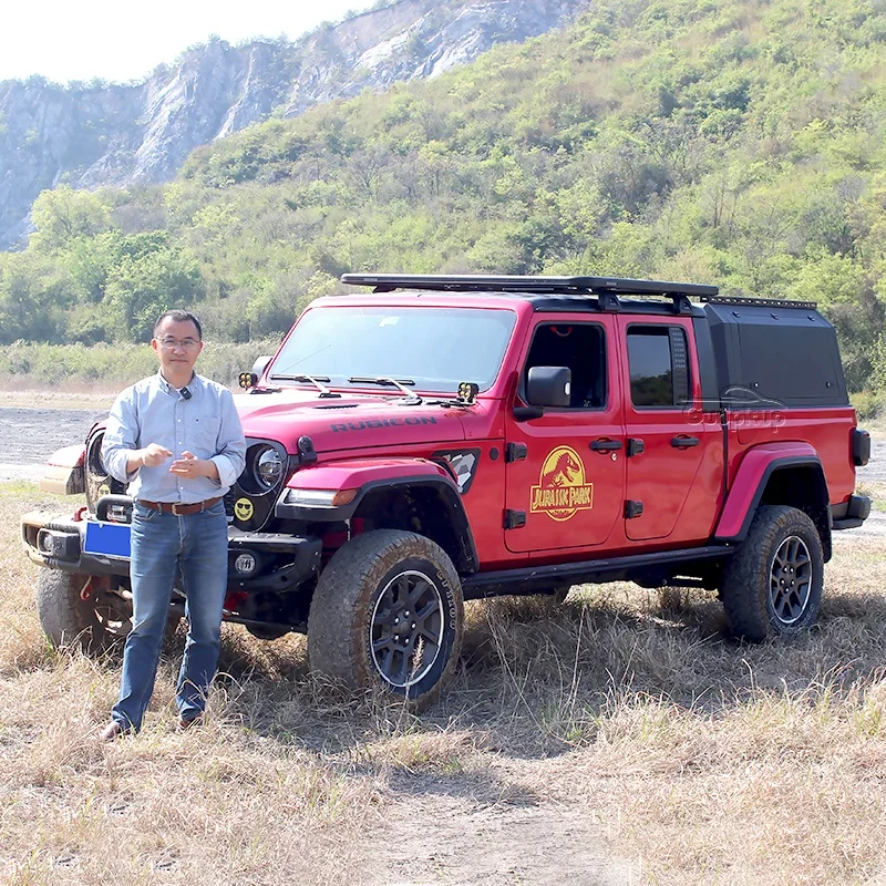 Custom Pickup waterproof Aluminum hardtop wrangler canopy for toyota tundra musso ssangyong jeep