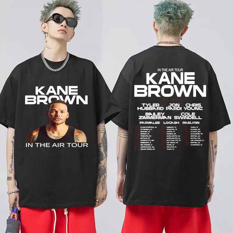 Kane Brown 2024 Tour T Shirt Summer Oversized Cotton Short Sleeve Fashion Casual Harajuku T-shirt Men Women Streetwear Tees Men