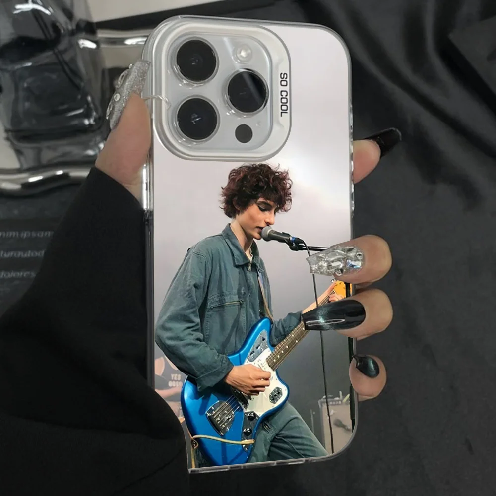 حافظة هاتف سينجر أكتر فين وولفارد لهاتف آيفون 16,15,14,13,12,11,Pro,Max,Plus,Mini,XS مضادة للسقوط رمادي فضي غير لامع مصد صلب #4