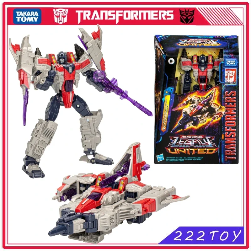 In Voorraad Transformatoren Erfenis Verenigd Voyager Cybertron Universum Starscream Actiefiguur Robot Speelgoed Geschenken Hobby Anime Figuren