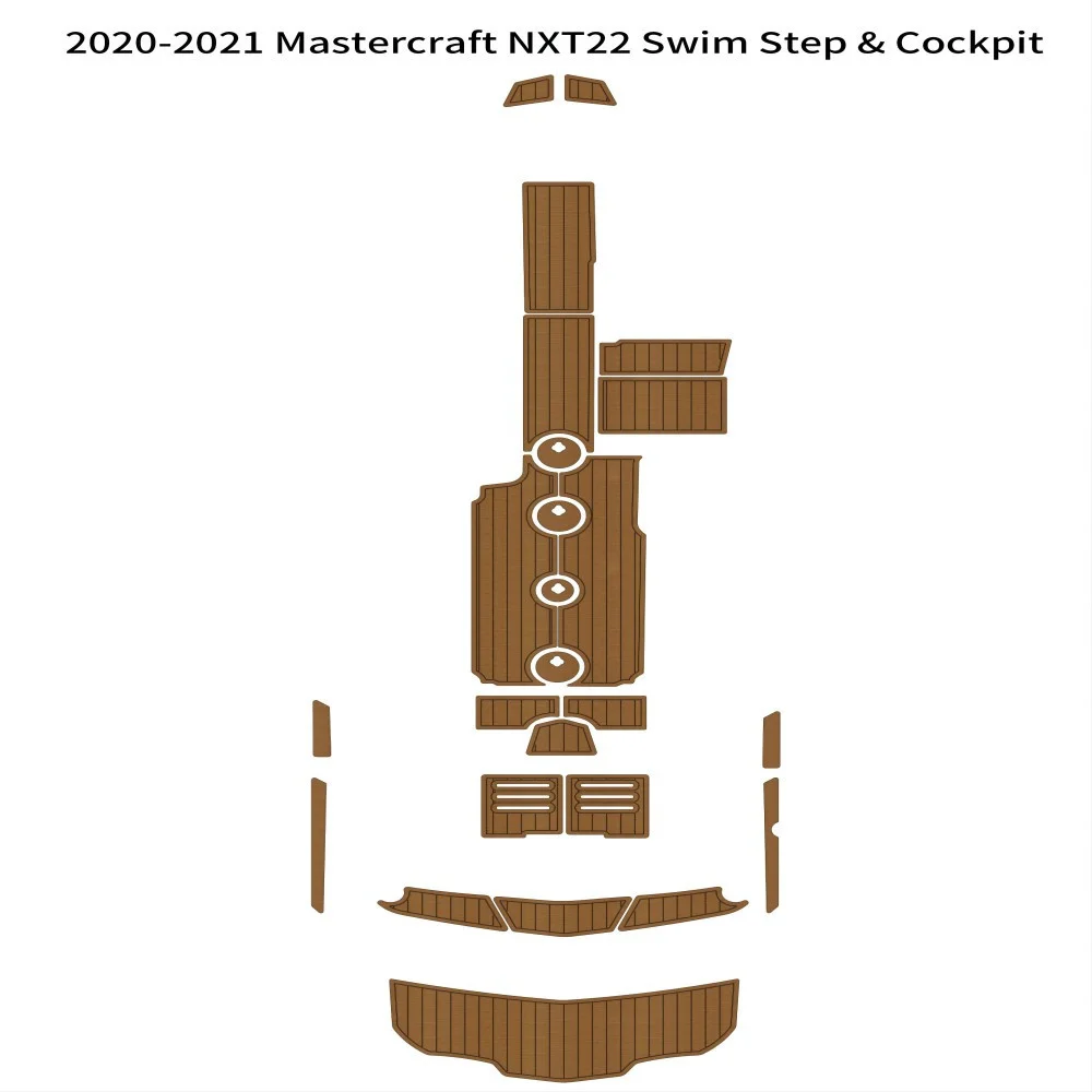 

2020-2021 MasterCraft NXT22 Swim Platform Cockpit Pad Boat EVA Teak Floor SeaDek Gatorstep Style Self Adhesive dwsesdfszg56ryy