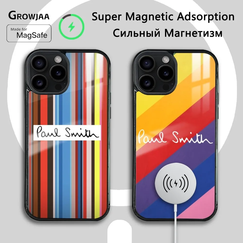 Rainbow Art P-Pauls S-Smith Phone Case For iPhone 16 15 14 13 12 11 Pro Max Plus Mini Magsafe Mirror Wireless Magnetic Cover