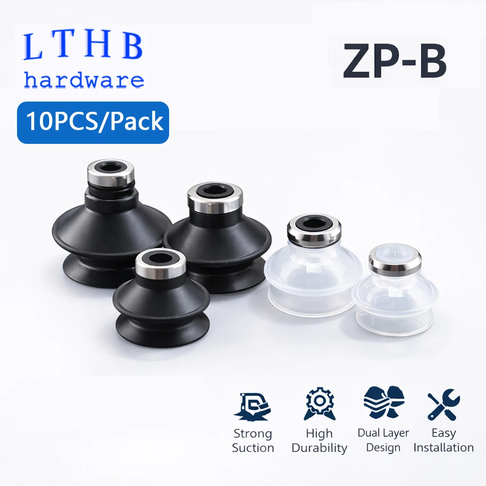 10PCS Pneumatic Suction Cup Strong Suction Multi-Layer Organ Nozzle High Sealing Sucker ZP-B Industrial Gripper for Automation