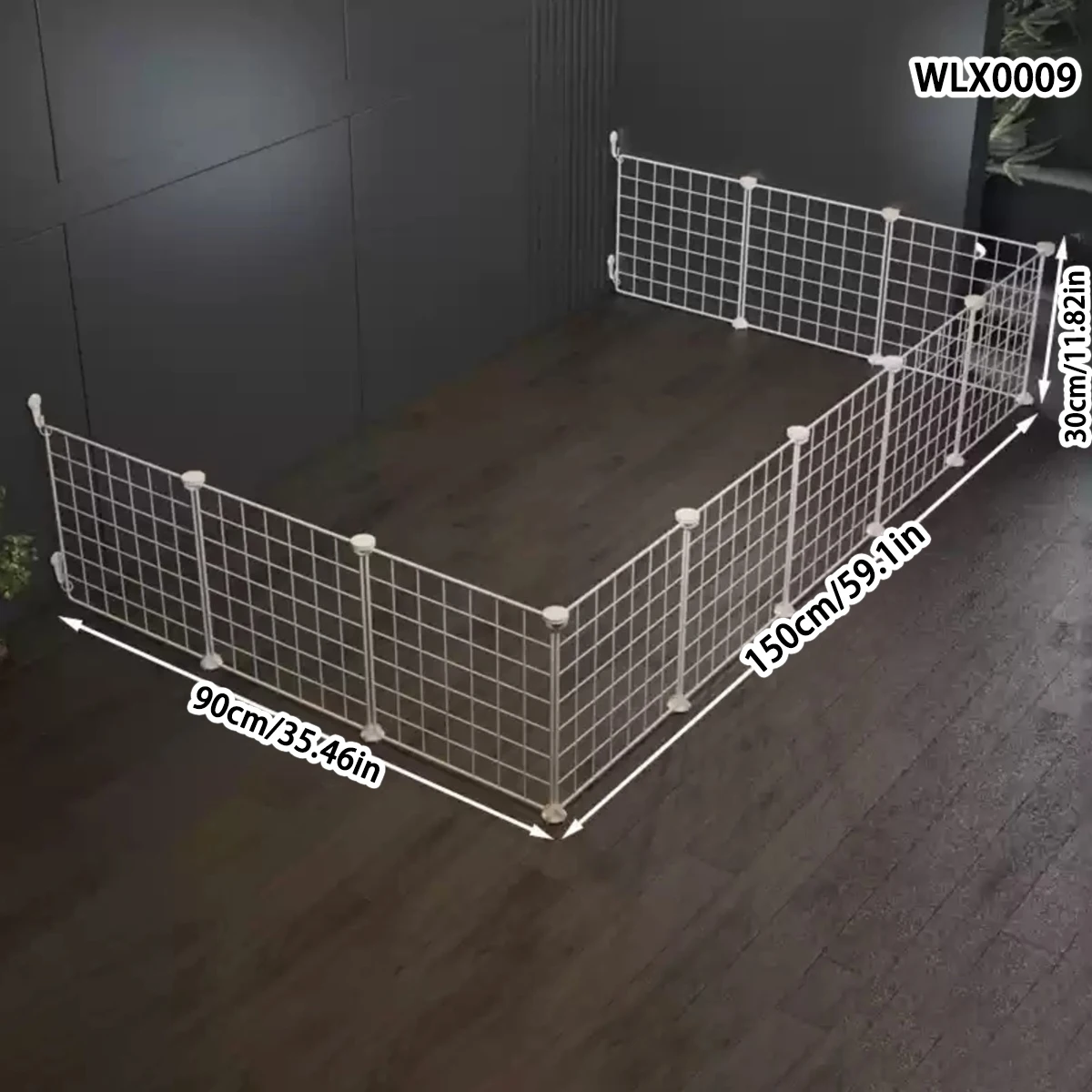 سياج جرو للمنزل داخلي مضاد للسقوط، سياج كورجي للكلاب، شبكة عزل لتدريب الجرو #4