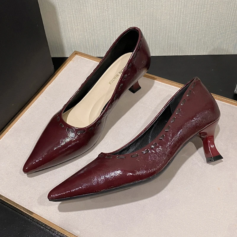 

High Heels Women Shoes Fashion Shallow Pointed Toe Shoes Spring Luxury Pumps 2026 New Designer Dress Elegant Sexy Woman Shoes