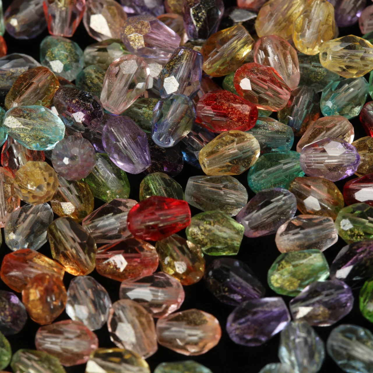 120Pcs/Lot 6x8mm AB Color Tear Drop Faceted Crystal Glass Beads Pear Shape Loose Crafts for Jewelry Making DIY Needdlework