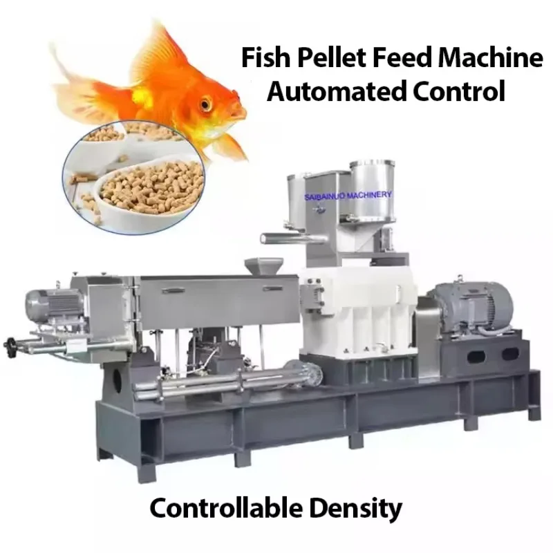 New Unique Floating Descent Control Capability 150-500kg/h CE Certified Stainless Steel 304 Fish Pellet Feed Making Machine for