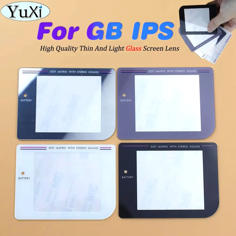 

1Pc Glass Screen Lens For Nintend Gamenoy GB IPS High Light LCD Screen Lens For Classic GB DMG GBO 2.6 inch Protector Cover