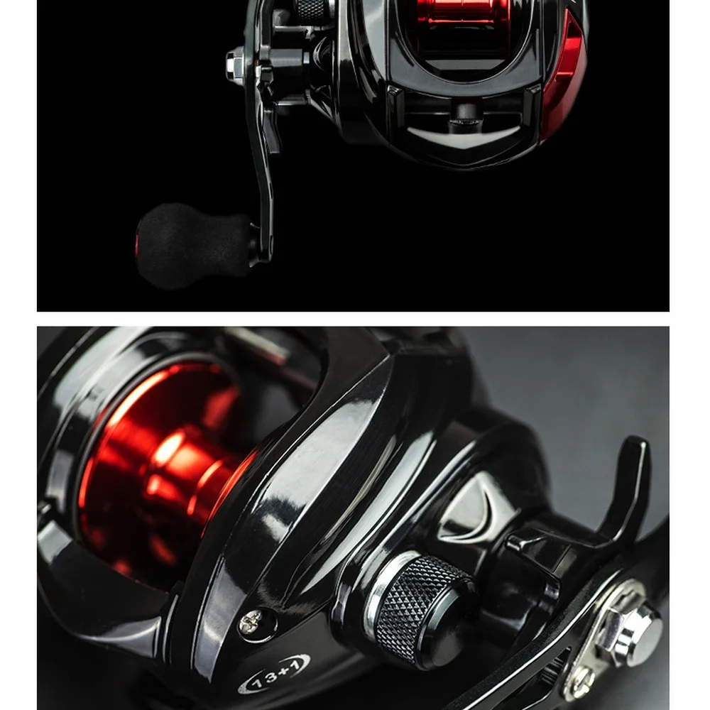 Baitcasting Fishing Reel Anti Backlash Metal Spool Baitcaster Long Casting Lure Tackle For Freshwater Saltwater