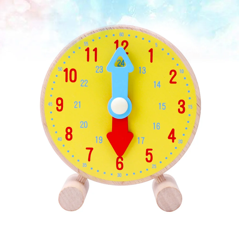 Puzzle Parent-child Children’s Toys Baby Cognitive Wooden Clock for Early Educational