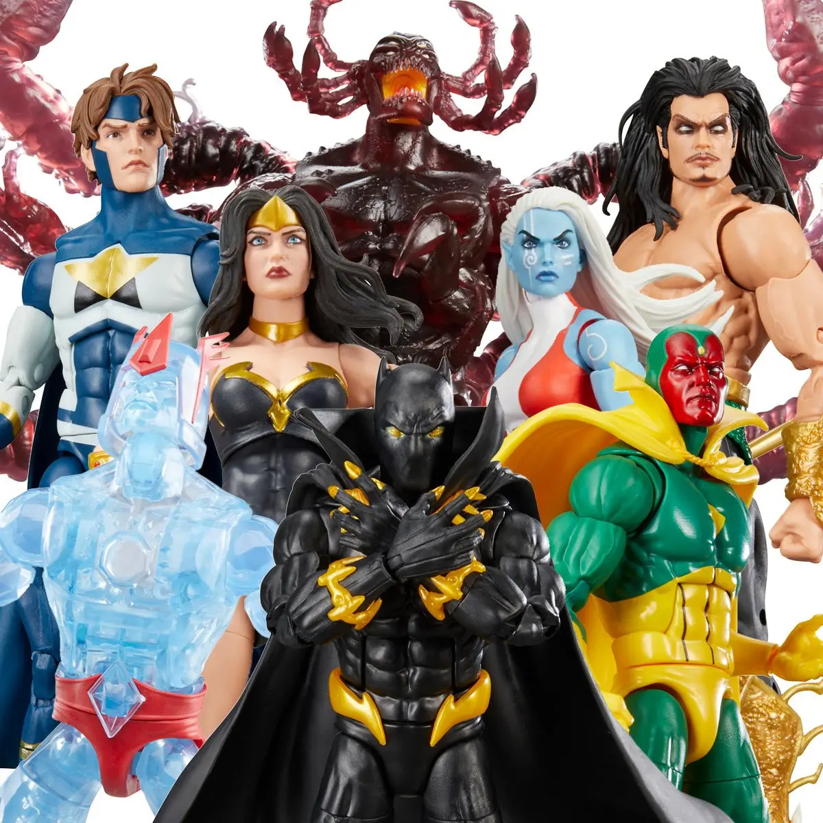 Экшн-фигурка принцессы высшей мощности Marvel Legends, Черная пантера, чамикита, намор, кристаллярное видение, эскадрилья справедливости, 6 дюймов, The Void BAF