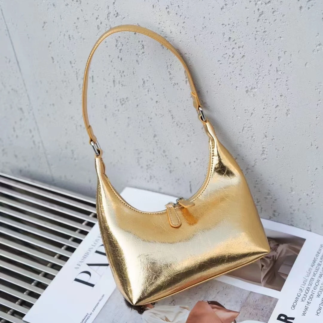 2024 New Women Underarm Bag Genuine Leather Shoulder Crossbody Bags Ladies Retro Tote Bag High Quality Commute Handbags Black