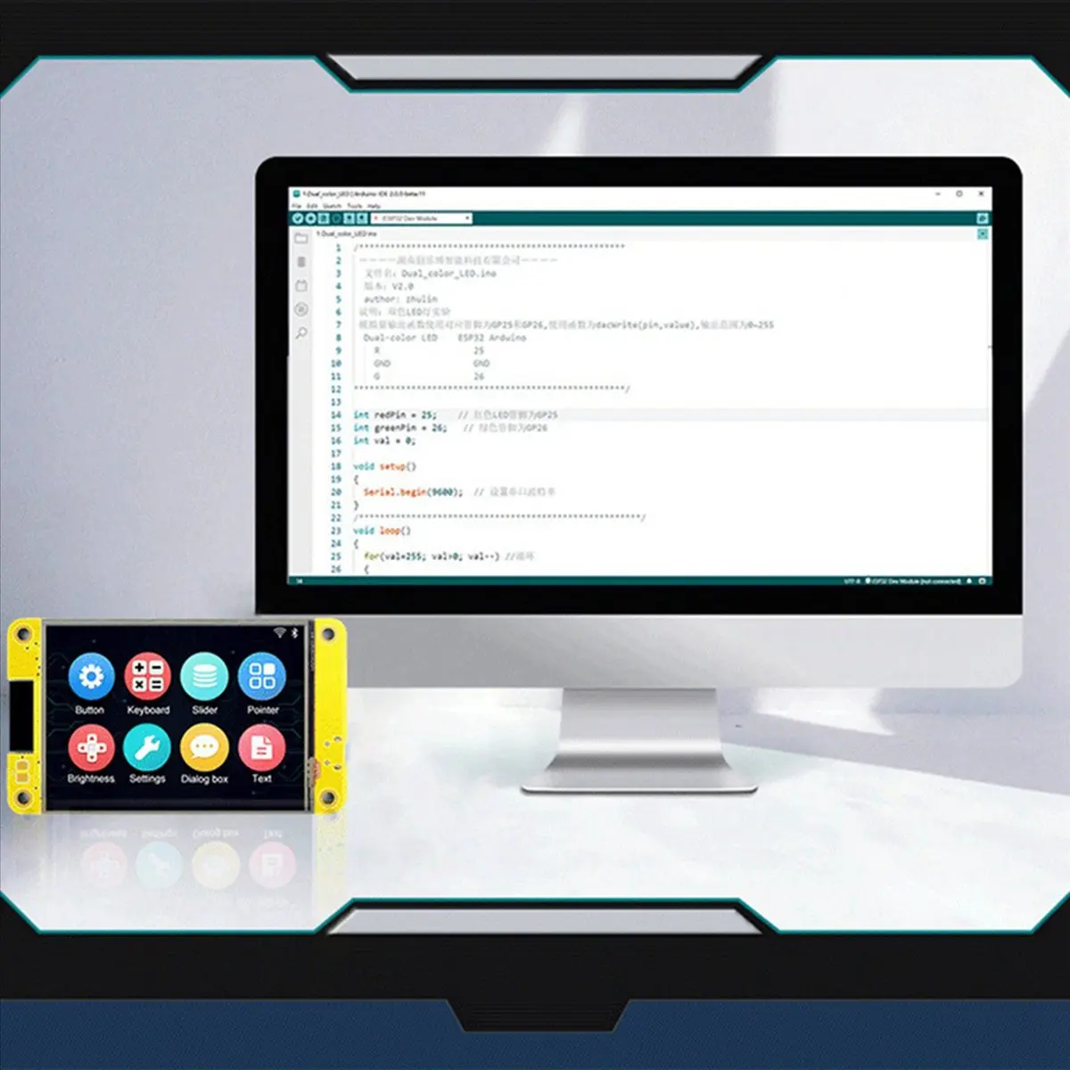 

[ABDH] 2X ESP32 Development Board WiFi Bluetooth 2.8 Inch 240X320 Smart Display TFT Module Touch Screen
