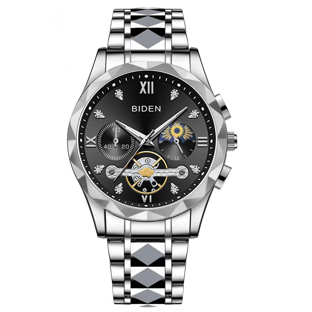 BIDEN Top luxury men's casual sports watch, men's date pointer quartz watch