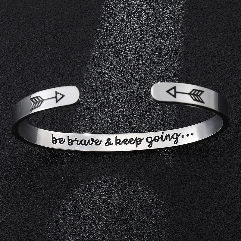 Coordinates Bracelet - Gelang Tangan Baja Anti Karat Ukiran