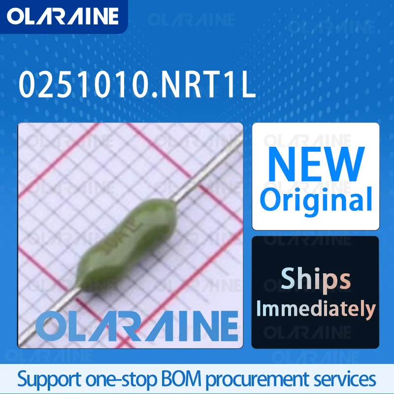 

50/200/500Pcs 0251010.NRT1L Original 100% New ic chip Fuse with lead – through-hole type 125V 10A