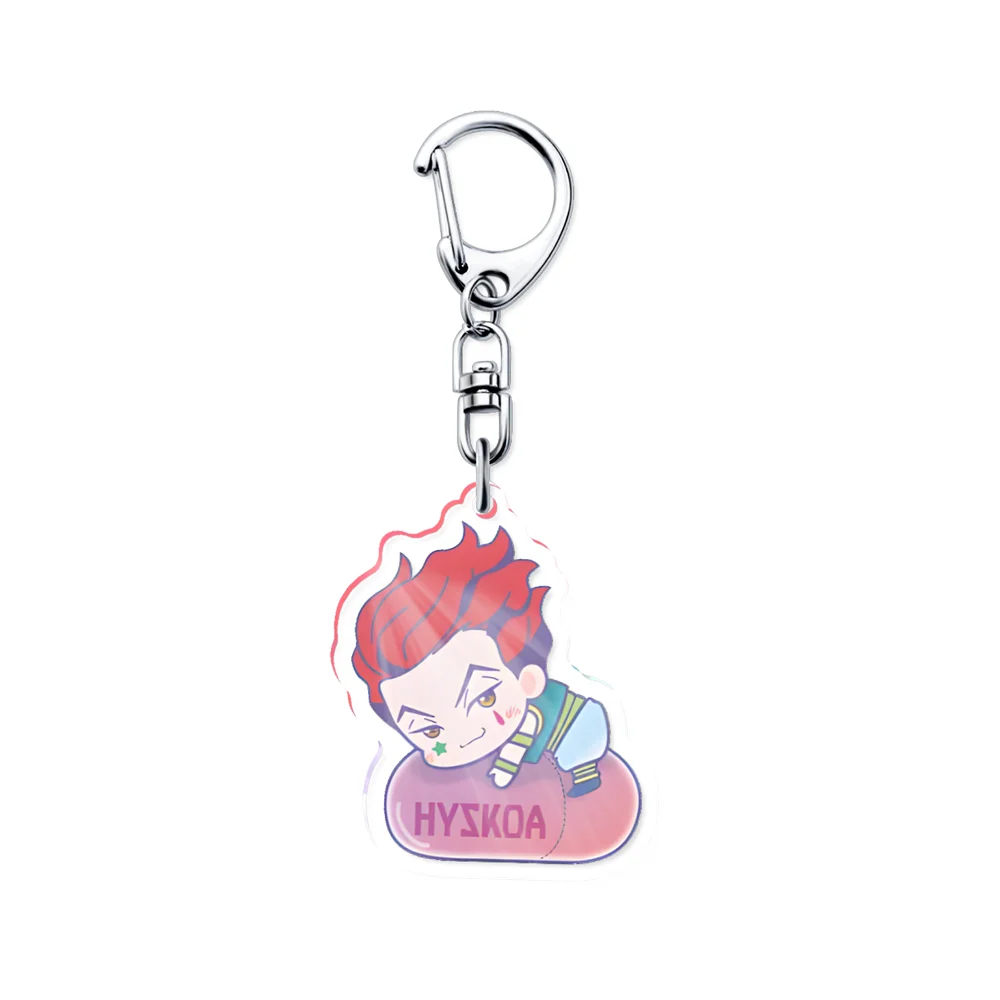 Hunter x Hunter Anime Peripheral Acrylic Pendant Schoolbag Charm Creative Jewelry Car Keychain Fashion Chaveiro Friends Gift