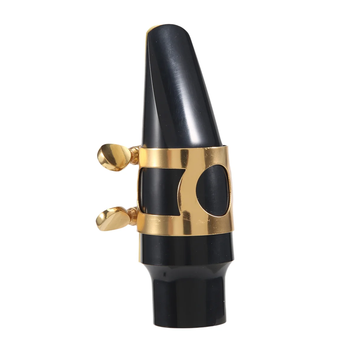 Kualitas tinggi baru musik klasik Alto SAX Mouthpiece hitam untuk saksofon profesional plastik murah berguna