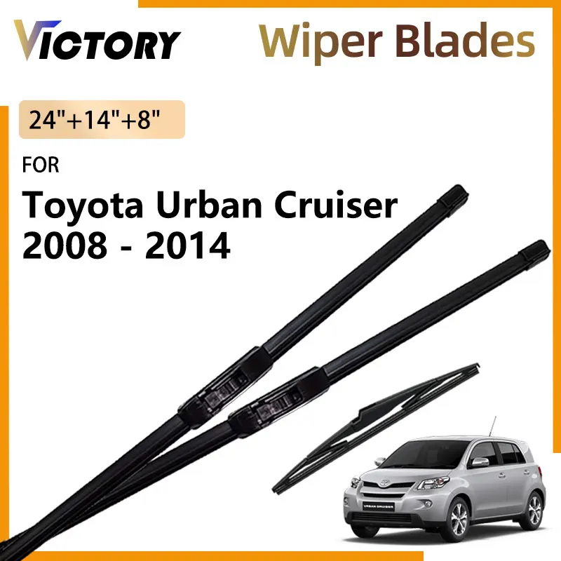 

Car Front Rear Wiper Blades For Toyota Ist Urban Cruiser Scion xD 2008 - 2014 Accessories Windshield Windscreen Window Brushes