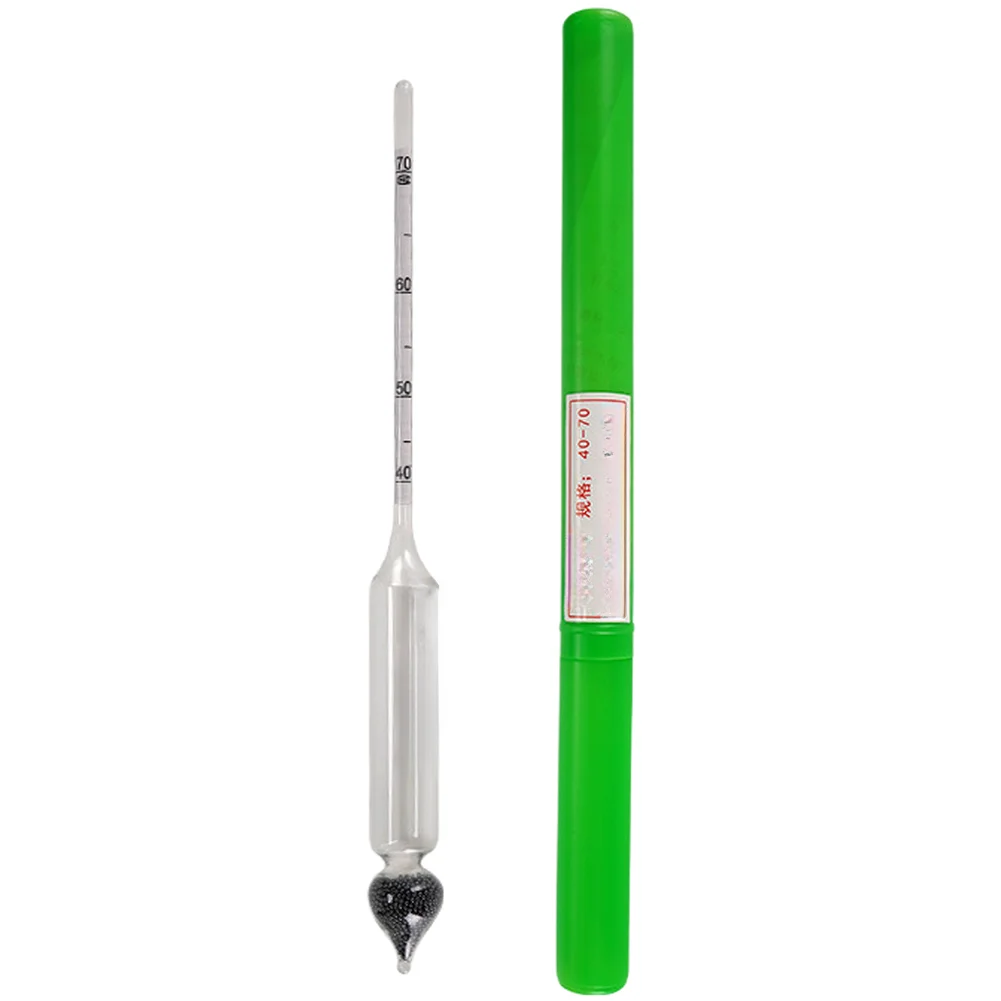 For Beverage Concentration Hydrometer 0-100 Degree Range Clear Graduated Scale Built-in Paper Scale Safe Glass