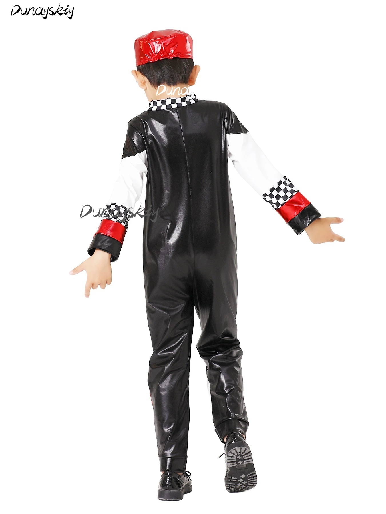 F1 Driver Car Racing Racer Cosplay Costume Set Dress Up Halloween Party Christmas Gift Hat Costumized Outfit Children Kids Boy