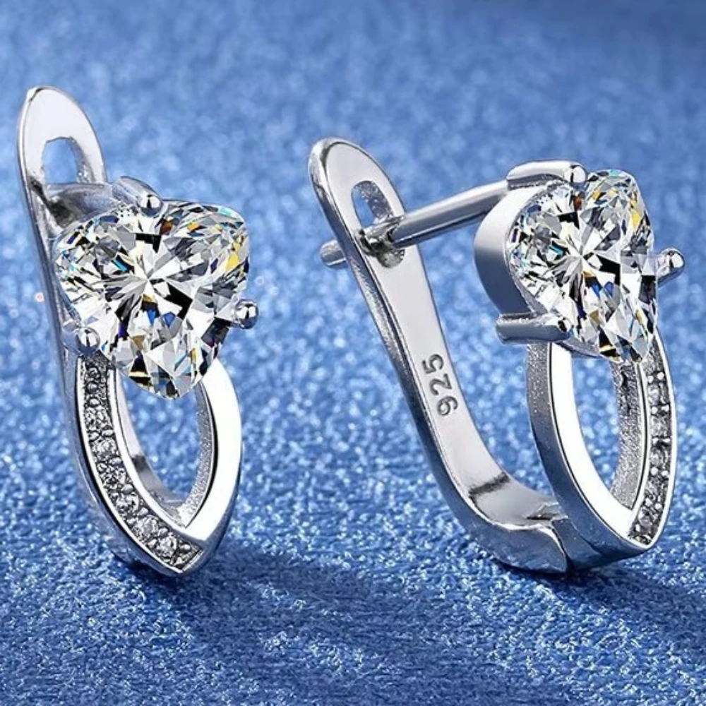 Luxury 925 Sterling Silver Zirconia Small Hoop Earring For Girls Child Wome Beautiful Aros Huggies Earring Jewelry