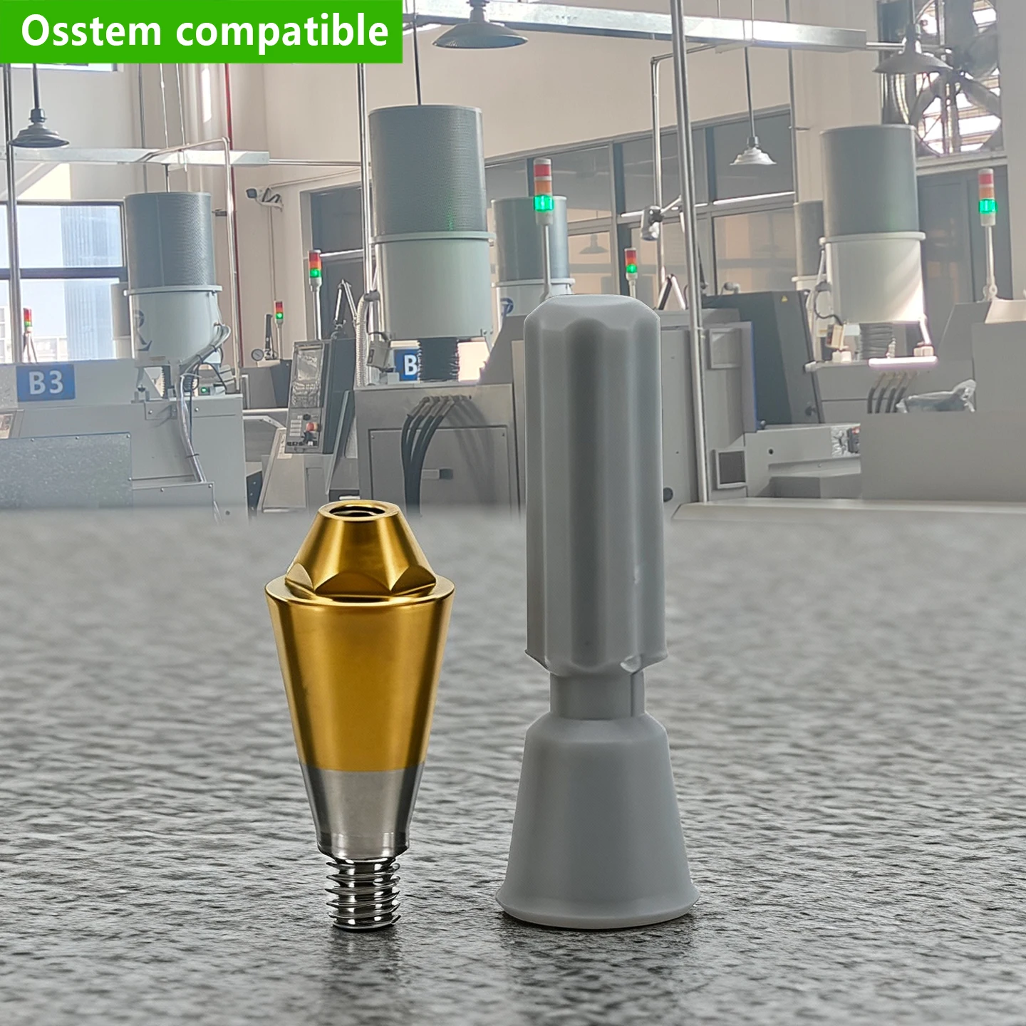 For Osstem Multi Unit Straight Abutment MUA Grade 5 Titanium Alloy 0° for Screw Retained Prosthetic Lab CAD CAM Factory Direct