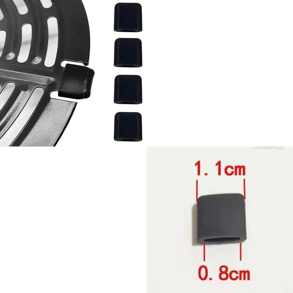 27RB 10PCS Air Fryer Rubber Feet Silicone Pieces for Air Fryer Grill Pan Plate Tray